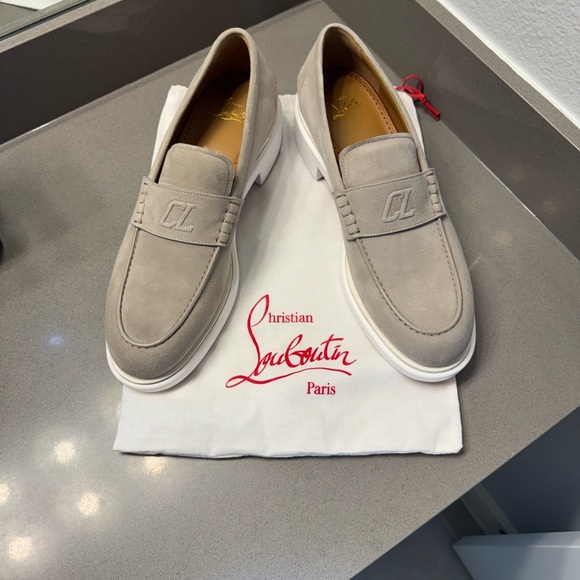 Christian Louboutin Other - Christian Louboutin Taupe Men's Loafers